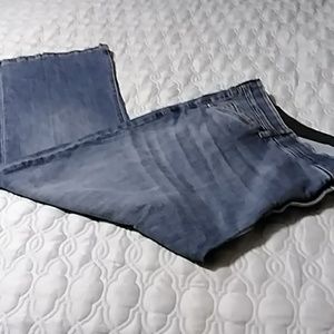 Sonoma Flared Leg Slightly Faded Elastic Waist Jeans